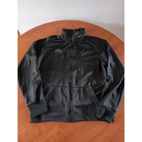 Nike Air Crossover Warm Up Track Jacket Large Hood Black Unisex Full Zip Sweater - Picture 2 of 12
